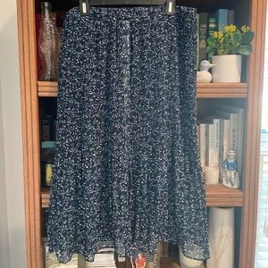 Pleated Midi Skirt